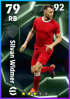 Silvan Widmer eFootball 2026 player card — 79 OVR RB