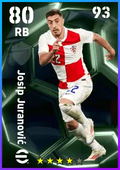 Josip Juranovic eFootball 2026 player card — 80 OVR RB