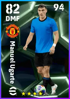 Manuel Ugarte eFootball 2026 player card — 82 OVR DMF