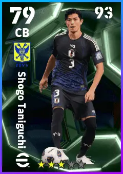 Shogo Taniguchi eFootball 2026 player card — 79 OVR CB