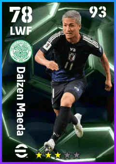 Daizen Maeda eFootball 2026 player card — 78 OVR LWF