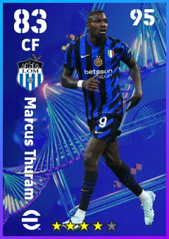Marcus Thuram eFootball 2026 player card — 83 OVR CF