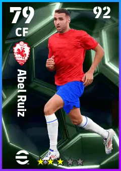 Abel Ruiz eFootball 2026 player card — 79 OVR CF