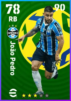 Joao Pedro eFootball 2026 player card — 78 OVR RB