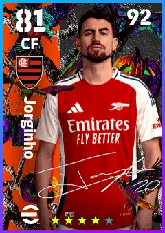 Jorginho eFootball 2026 player card — 81 OVR CF