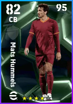 Mats Hummels eFootball 2026 player card — 82 OVR CB