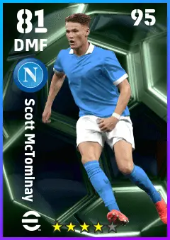 Scott McTominay eFootball 2026 player card — 81 OVR DMF