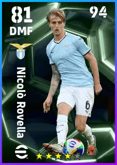Nicolo Rovella eFootball 2026 player card — 81 OVR DMF