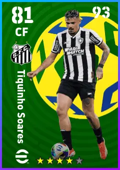Tiquinho Soares eFootball 2026 player card — 81 OVR CF
