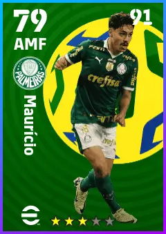 Mauricio eFootball 2026 player card — 79 OVR AMF