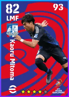 Kaoru Mitoma eFootball 2026 player card — 82 OVR LMF