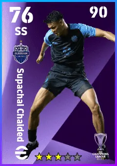 Supachai Chaided eFootball 2026 player card — 76 OVR SS