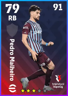 Pedro Malheiro eFootball 2026 player card — 79 OVR RB