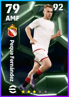 Peque Fernandez eFootball 2026 player card — 79 OVR AMF