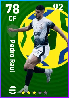 Pedro Raul eFootball 2026 player card — 78 OVR CF