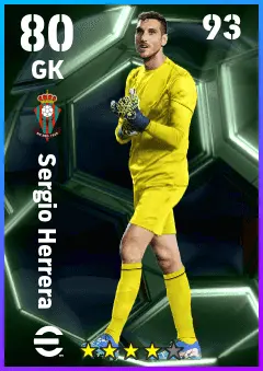 Sergio Herrera eFootball 2026 player card — 80 OVR GK