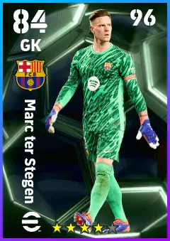 Marc ter Stegen eFootball 2026 player card — 84 OVR GK
