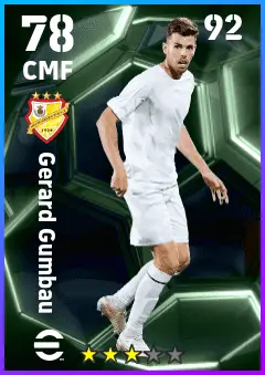 Gerard Gumbau eFootball 2026 player card — 78 OVR CMF