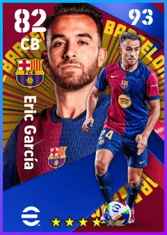 Eric Garcia eFootball 2026 player card — 82 OVR CB