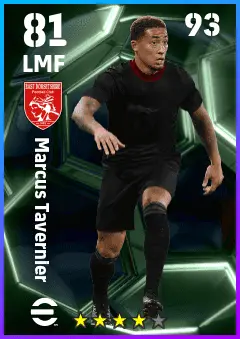 Marcus Tavernier eFootball 2026 player card — 81 OVR LMF