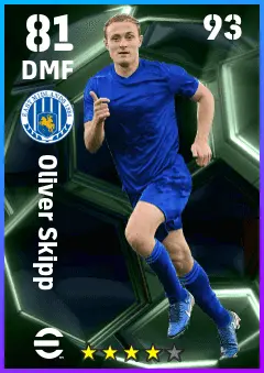 Oliver Skipp eFootball 2026 player card — 81 OVR DMF