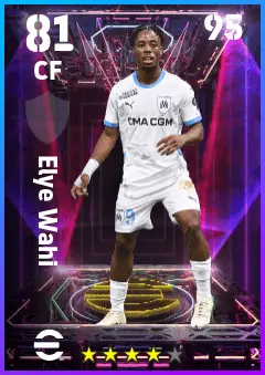 Elye Wahi eFootball 2026 player card — 81 OVR CF