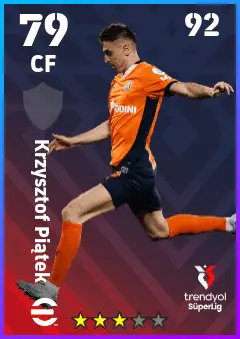 Krzysztof Piatek eFootball 2026 player card — 79 OVR CF