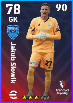 Jakub Slowik eFootball 2026 player card — 78 OVR GK
