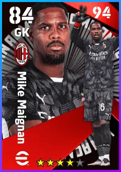 Mike Maignan eFootball 2026 player card — 84 OVR GK