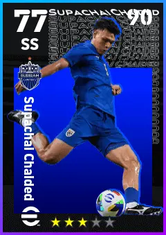 Supachai Chaided eFootball 2026 player card — 77 OVR SS