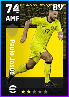 Paulo Josue eFootball 2026 player card — 74 OVR AMF