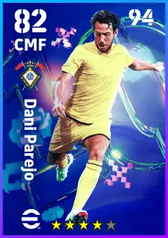 Dani Parejo eFootball 2026 player card — 82 OVR CMF