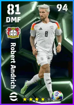 Robert Andrich eFootball 2026 player card — 81 OVR DMF