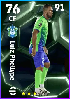 Luiz Phellype eFootball 2026 player card — 76 OVR CF