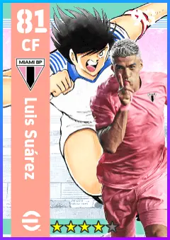 Luis Suarez eFootball 2026 player card — 81 OVR CF