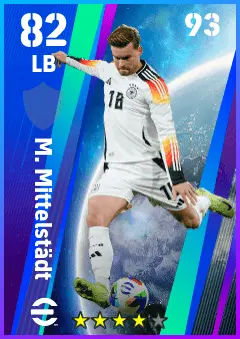 M. Mittelstadt eFootball 2026 player card — 82 OVR LB