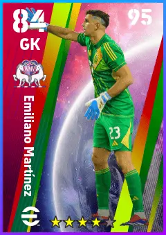 Emiliano Martinez eFootball 2026 player card — 84 OVR GK