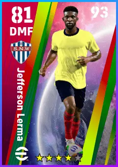 Jefferson Lerma eFootball 2026 player card — 81 OVR DMF