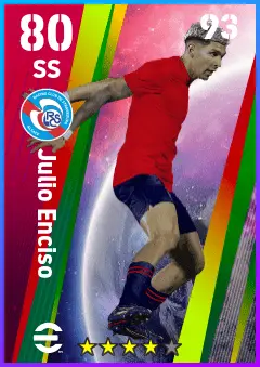 Julio Enciso eFootball 2026 player card — 80 OVR SS