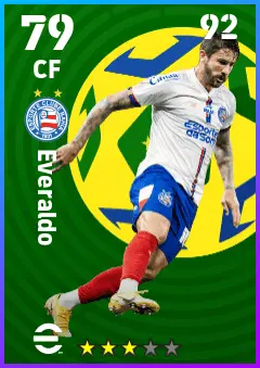 Everaldo eFootball 2026 player card — 79 OVR CF