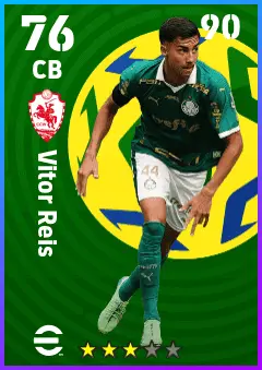 Vitor Reis eFootball 2026 player card — 76 OVR CB