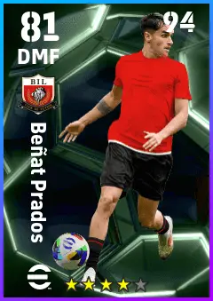 Benat Prados eFootball 2026 player card — 81 OVR DMF