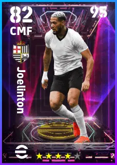 Joelinton eFootball 2026 player card — 82 OVR CMF