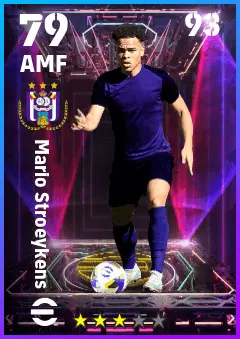 Mario Stroeykens eFootball 2026 player card — 79 OVR AMF