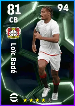 Loic Bade eFootball 2026 player card — 81 OVR CB