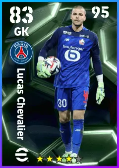 Lucas Chevalier eFootball 2026 player card — 83 OVR GK