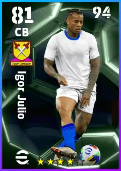 Igor Julio eFootball 2026 player card — 81 OVR CB