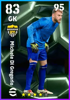Michele Di Gregorio eFootball 2026 player card — 83 OVR GK