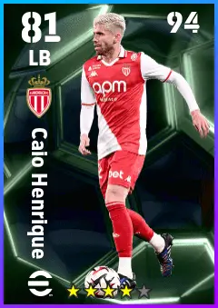Caio Henrique eFootball 2026 player card — 81 OVR LB