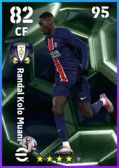 Randal Kolo Muani eFootball 2026 player card — 82 OVR CF